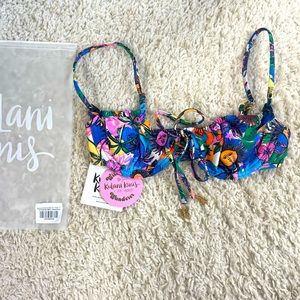 NWT Kulani Kinis Wild Sunchild Ruched Bikini Top